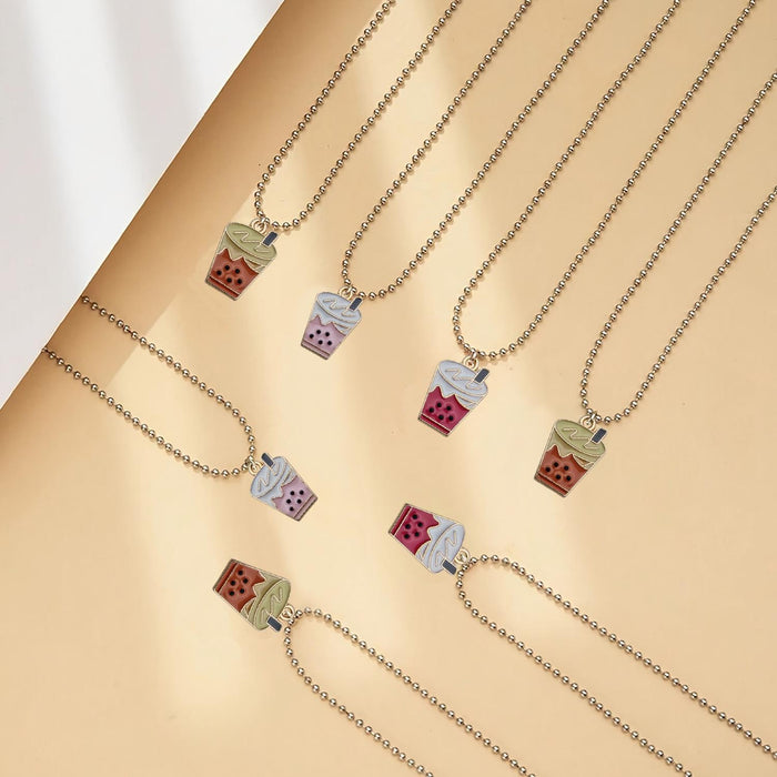 Wholesale Cartoon New Small Round Bead Necklace Accessories Simple and Fashionable