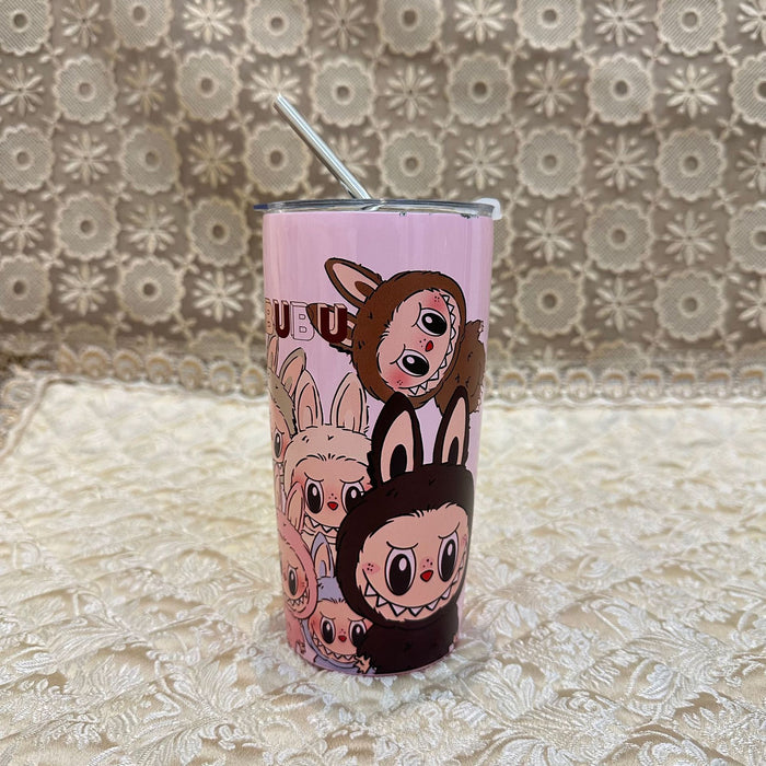 Wholesale 20oz Car Mug Stainless Steel Thermos Cup UV Printed Thermos Cup with Straw