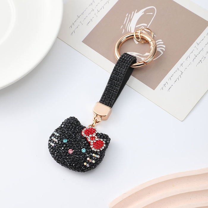 Wholesale Stylish and cute cartoon cat car keychain