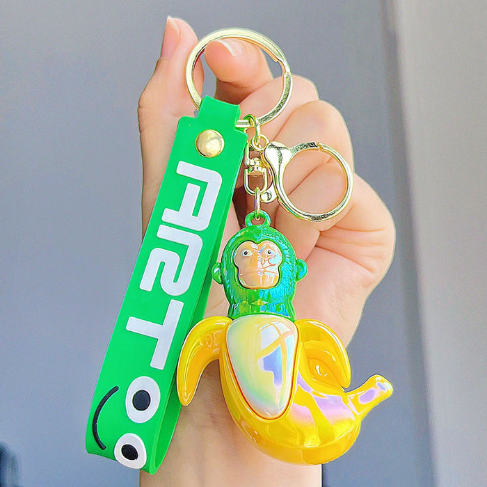 Wholesale Cute electroplated glossy cartoon character keychains