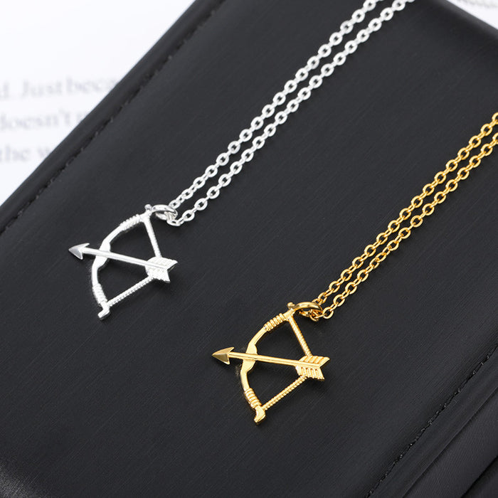 Wholesale Cupid' s Arrow Pendant Necklace Jewelry, Bow and Arrow  Accessories