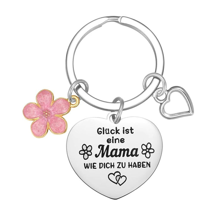 Wholesale Stainless steel engraved keychain Mother's Day gift
