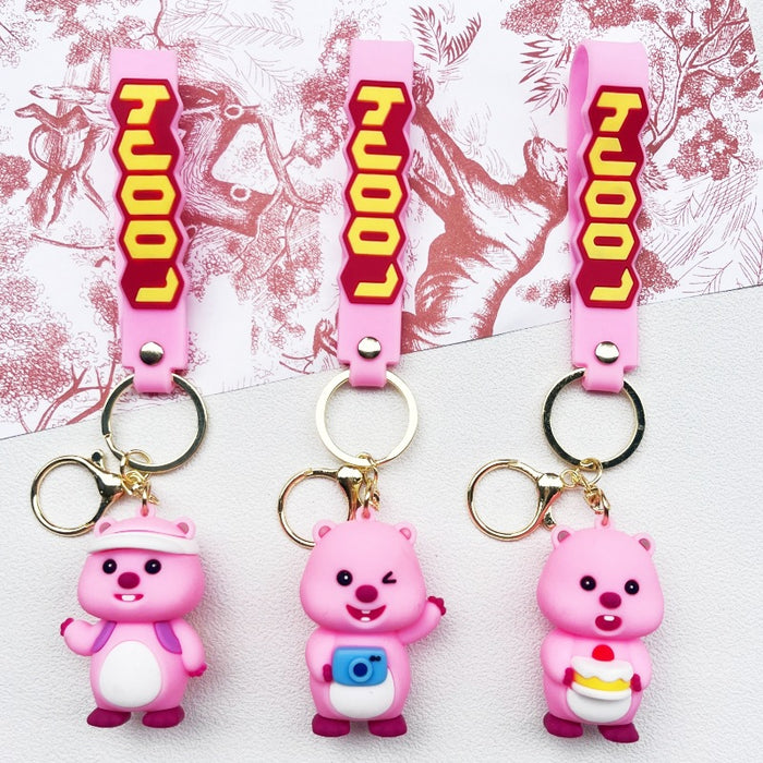 Wholesale PVC Cartoon Doll Keychain JDC-KC-WuYi281