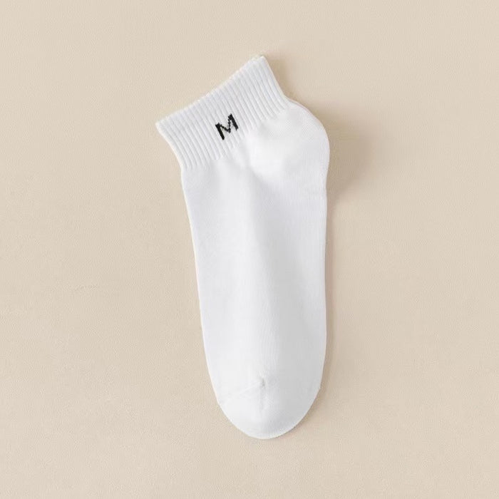 Wholesale Socks, short socks, pure cotton odor proof and sweat absorbing socks, mid tube full cotton socks