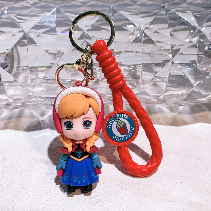 Wholesale 3pcs Cartoon Silicone Car Keychain Cute Creative Gift
