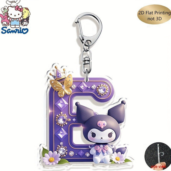 Wholesale Acrylic 26 Letter Alphabet Keychain Set Cute Cartoon Design MOQ≥2