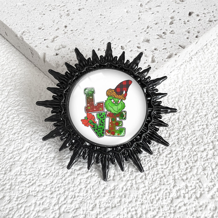 Wholesale Cartoon Christmas Metal Brooch JDC-BM-XiangL002