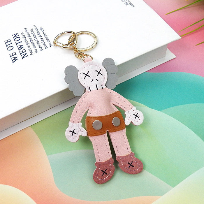 Wholesale  leather ornaments doll  keychain bag pendant car decoration phone case accessories