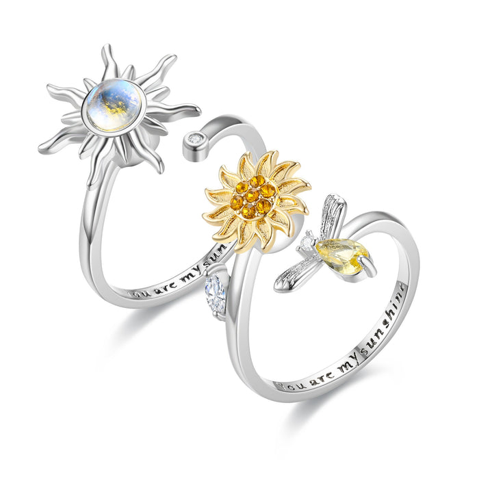 Wholesale Rings for women rotating live zircon rings for women jewelry