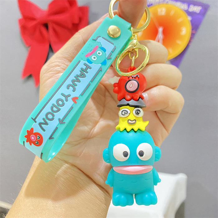Wholesale Cute little fish PVC keychains for couples