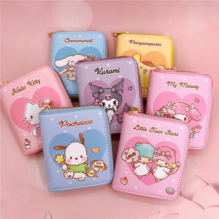 Wholesale PU Cartoon Casual Short Zipper Wallet JDC-WT-YaLL010