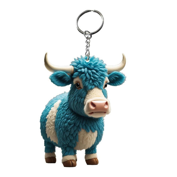 Wholesale Acrylic Cartoon Yak Keychain JDC-KC-HuiWen005