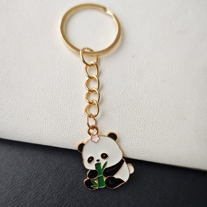 Wholesale Panda keychain  bag pendant  cartoon small gift key chain ornaments