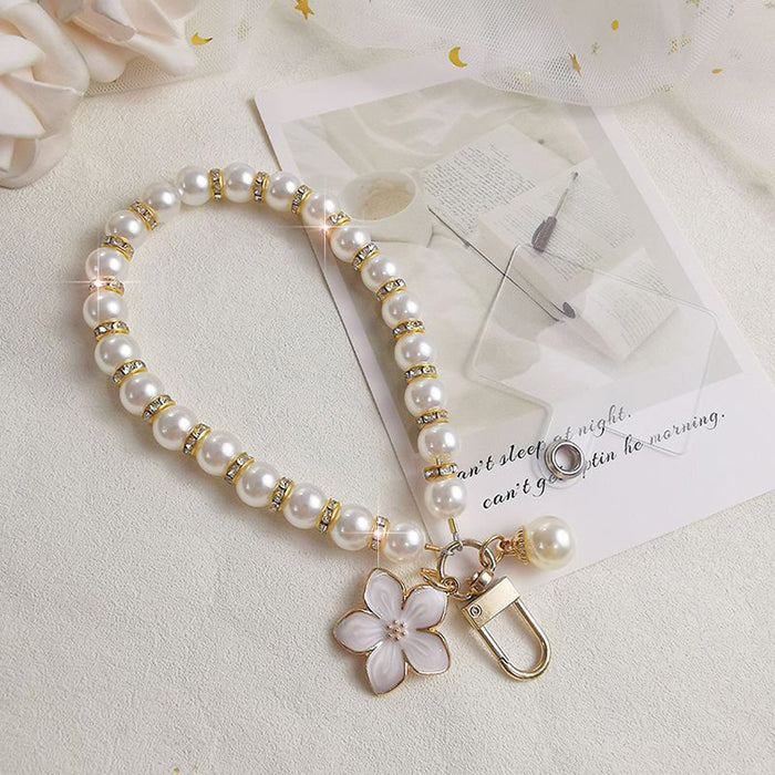 Wholesale Pearl Flower Keychain JDC-KC-Fushen002