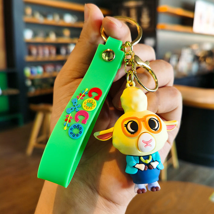 Wholesale Cartoon Doll Rubber Keychain JDC-KC-Tingm161