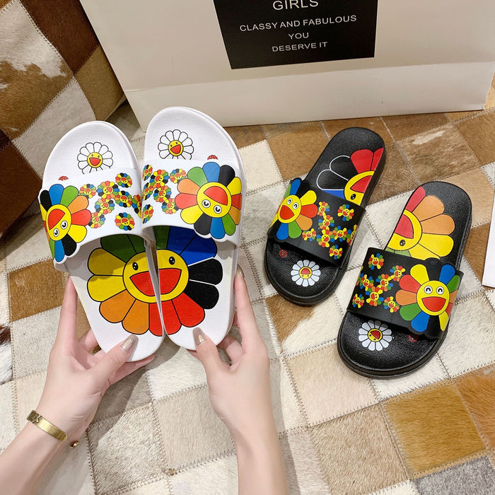 Wholesale PVC Sunflower Slippers JDC-SP-LiNi002