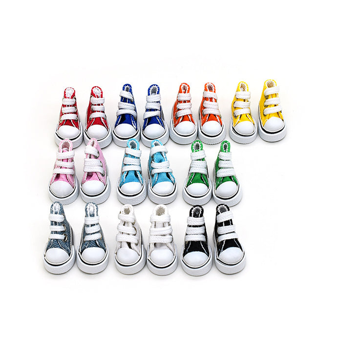 Wholesale  Canvas Shoes 10cm Cotton Doll Clothes Dressing Accessories
