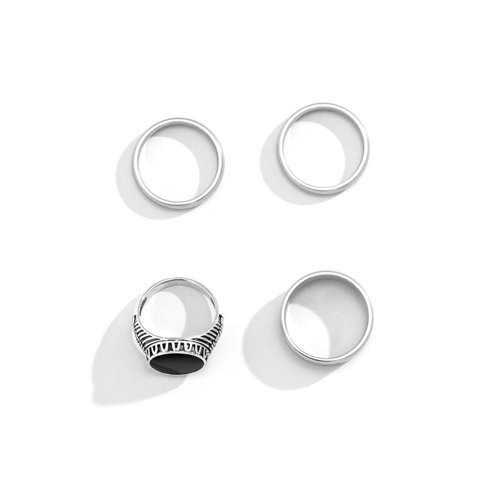 Wholesale Stainless steel ring, high-end, fashionable and personalized set, men's popular ring set