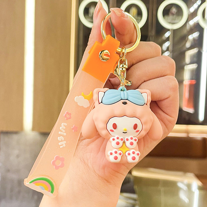 Wholesale Cartoon Doll Silicone Keychain JDC-KC-Benxin032