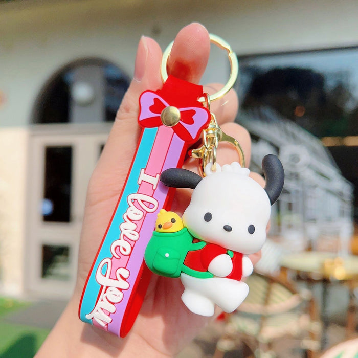 Wholesale Cute Cartoon Doll Silicone Keychain (S) JDC-KC-WC020