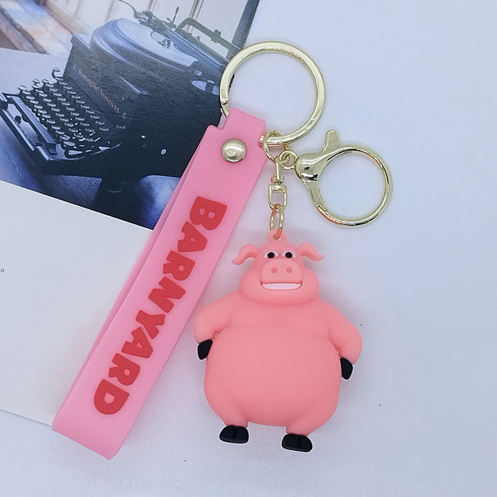 Wholesale cartoon doll Farm key chain pendant bag car key chain Accessories