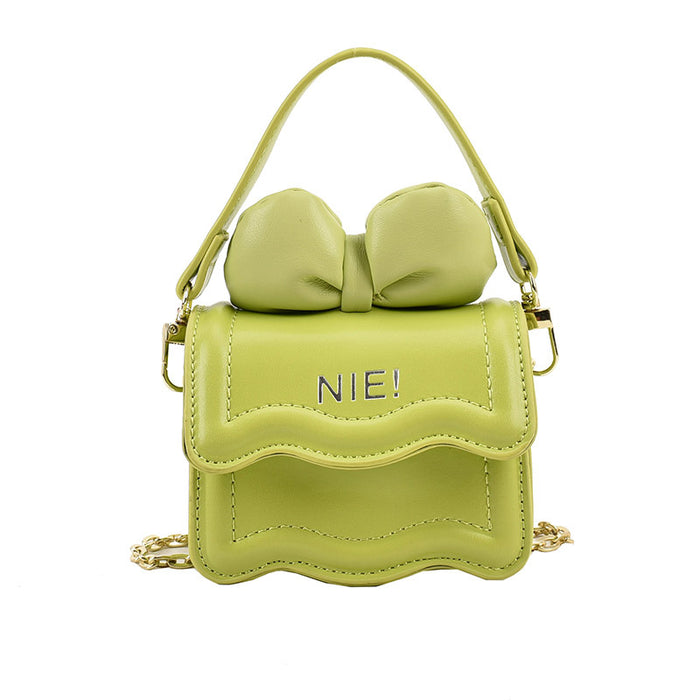Wholesale Mini shoulder bag with bow chain crossbody small bag