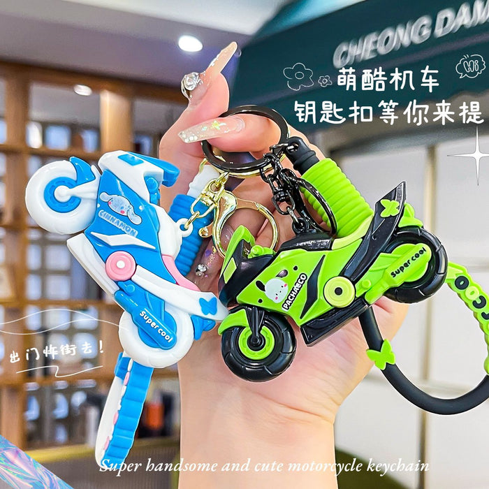 Wholesale Silicone Cartoon Motorcycle Keychain (S)JDC-KC-JiShi006