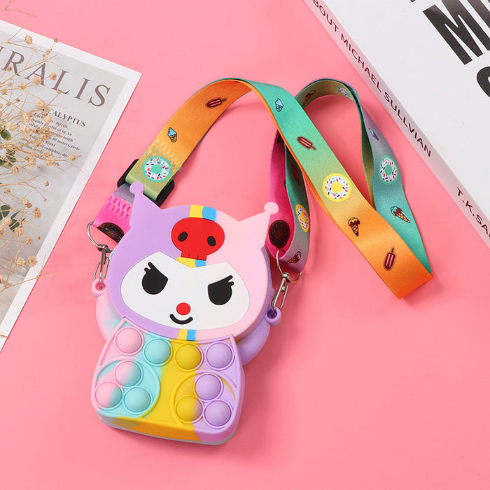 Wholesale Silicone Children' s Crossbody Storage Bag
