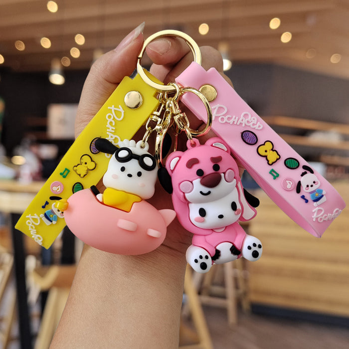 Wholesale Cartoon Silicone Doll Keychain JDC-KC-ZhuoRan020