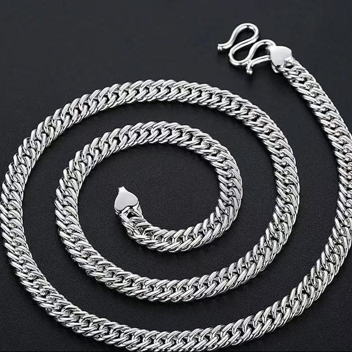 Wholesale Sterling Silver Hip-Hop Necklace Thick Horsewhip Chain