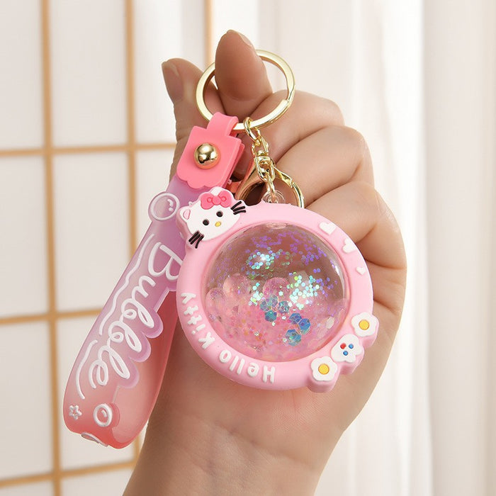 Wholesale Cartoon Quicksand Swim Ring Keychain