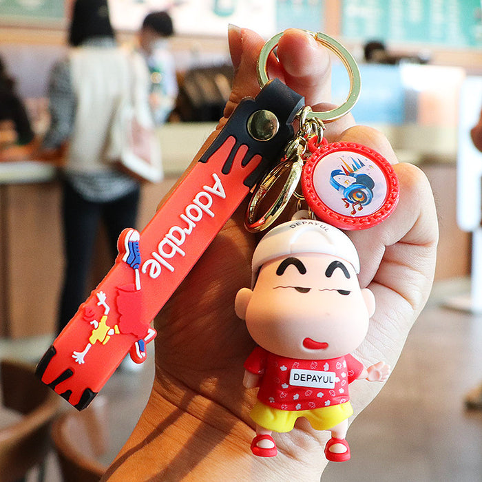 Wholesale Silicone Cartoon Doll Keychain JDC-KC-MingT223