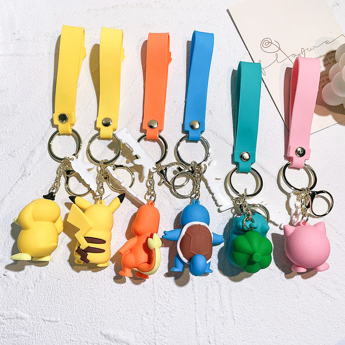 Wholesale Cartoon Silicone Doll Keychain JDC-KC-QiChao018