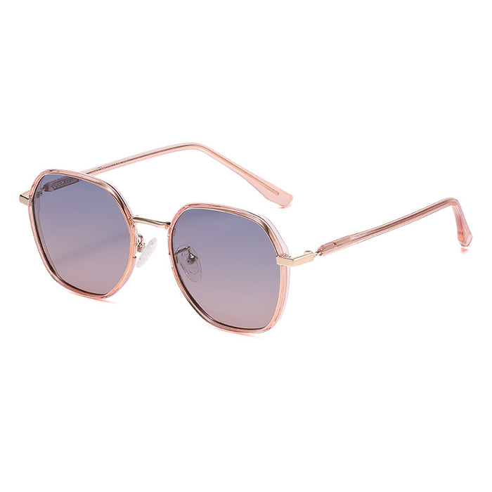 Wholesale Fashion box polarized sunglasses for women's outdoor fashion street photography, high-end sunglasses