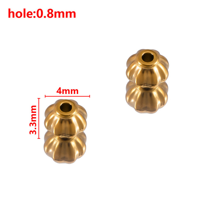 Wholesale Stainless steel hole bead lantern hole bead angular scattered bead separated bead handmade DIY bracelet bracelet bracelet bracelet bracelet