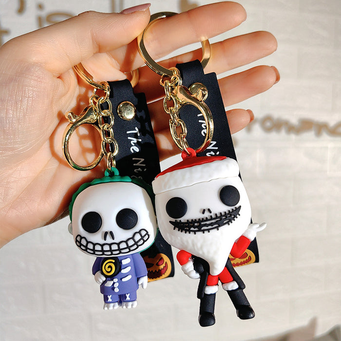 Wholesale Christmas Eve Halloween keychain pendants JDC-KC-ShuoT008