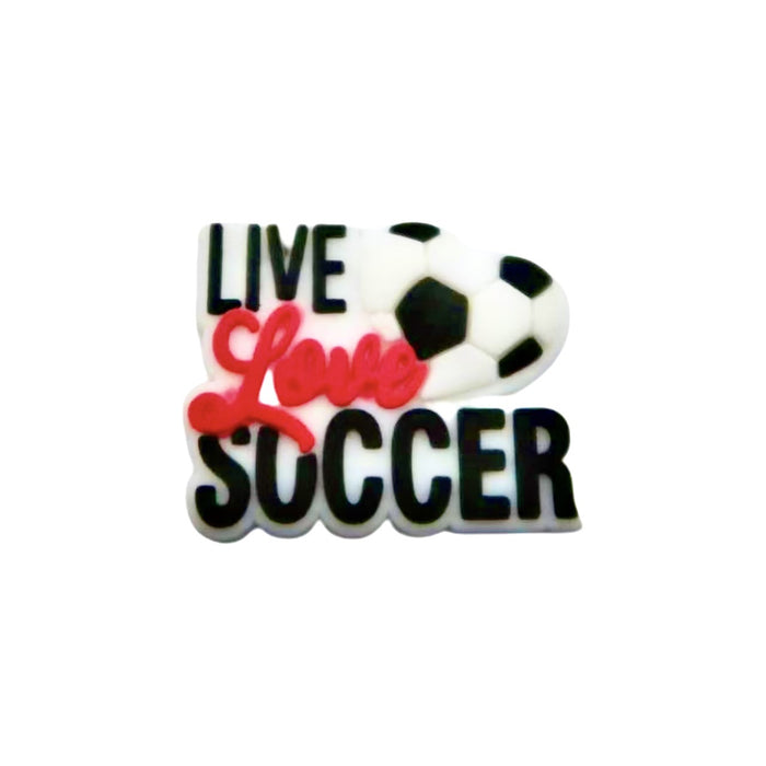 Wholesale Football themed cartoon hole shoes, flower shoe buckles, DIY detachable shoe decoration accessories wholesale PVC soft rubber