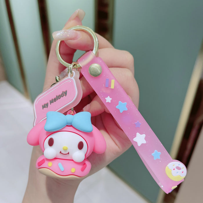 Wholesale Sanrio Donuts Series Cartoon Keychains JDC-KC-HongH001