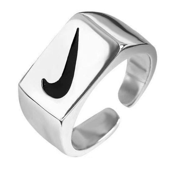 Wholesale Adjustable Tick Symbol Metal Ring JDC-RS-Lanx002