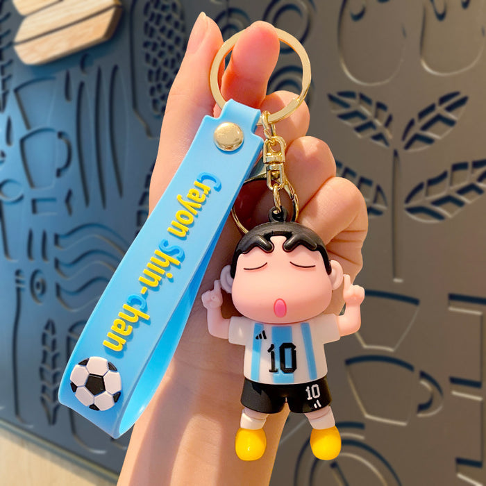 Wholesale  Cartoon cute key chain football pendant car school bag key chain
