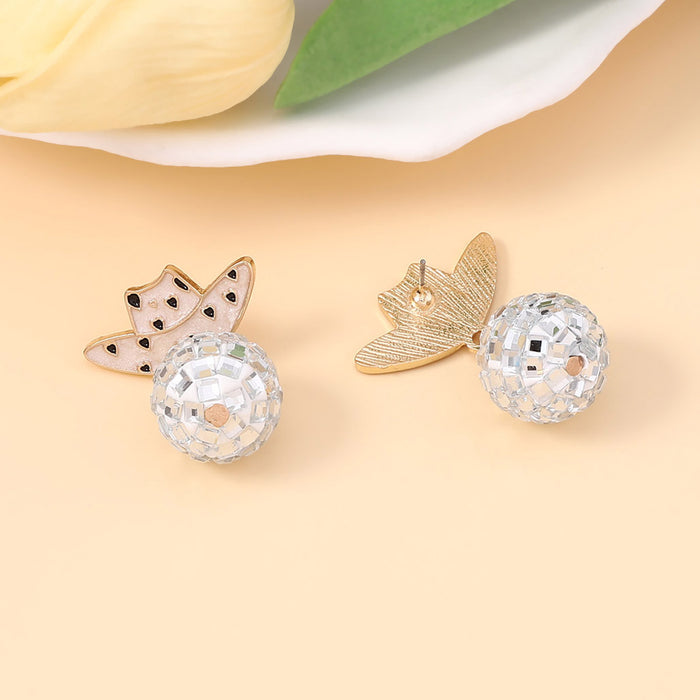 Wholesale Zebra Hat Oil Drop Earrings Personalized Fashion Trend Earrings