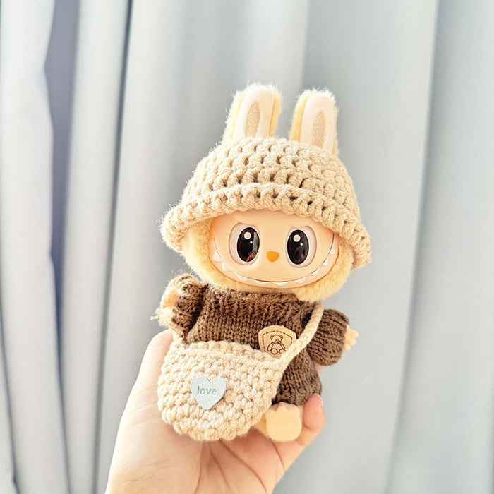 Wholesale Knitted Baby Clothes Plush Doll Baby Clothes Accessories