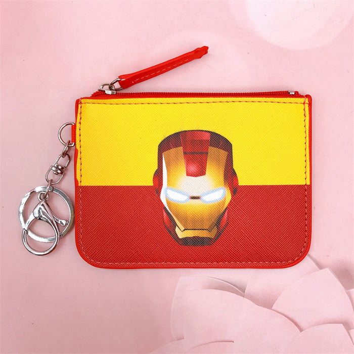 Wholesale PU Cartoon Printing with Key Ring Coin Card Holder JDC-WT-YaLL014