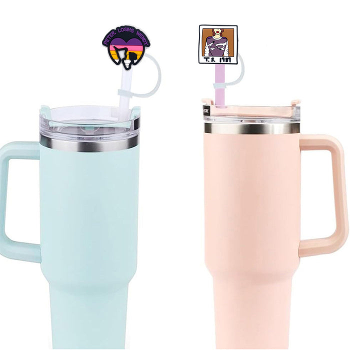 Wholesale of 10pcs/pack Straws with Silicone Dust Covers JDC-SCR-ZC001