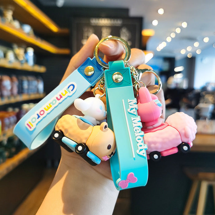 Wholesale Cartoon Key Ring Couple Bag Pendant Car Key Chain