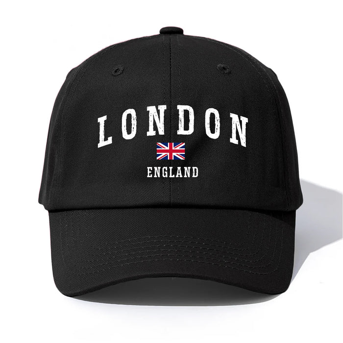 Wholesale Trendy London Flag Print Baseball Cap Adjustable Sun Protection Summer Hat