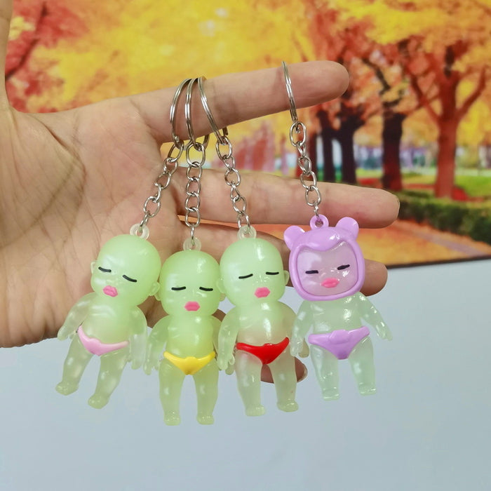 Wholesale 3pcs Black Doll Keychain Plush Doll Toy