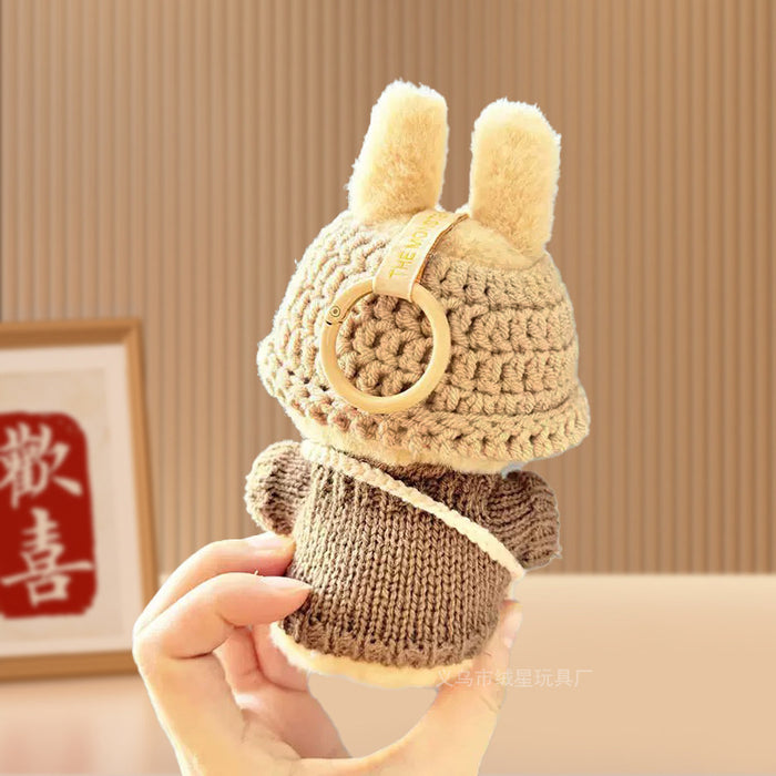 Wholesale New 17cm sweater, hat, shoulder bag, crochet set, creative vinyl doll accessories