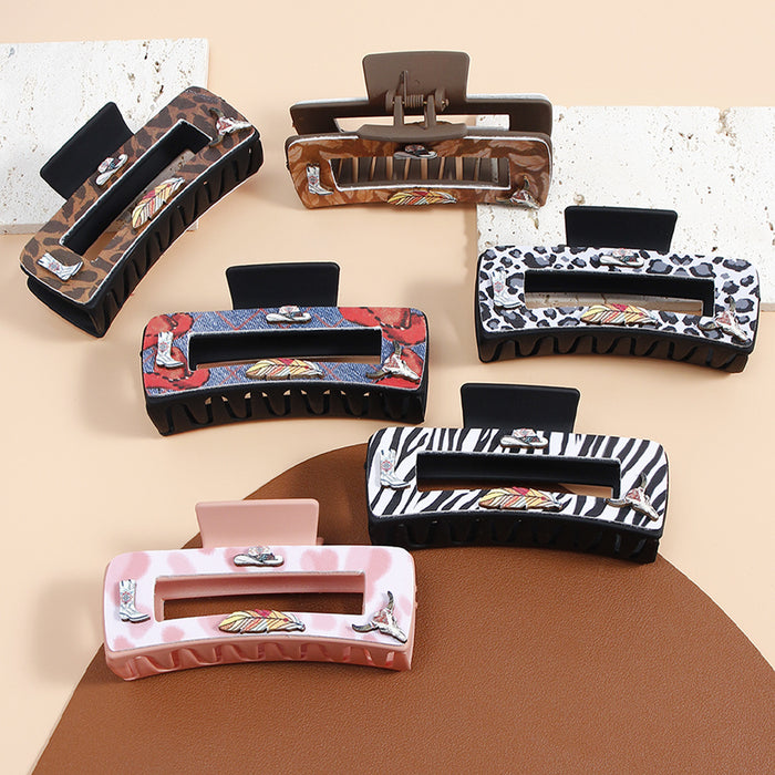 Wholesale Cowboy Grab Clip Hair Clips Accessories