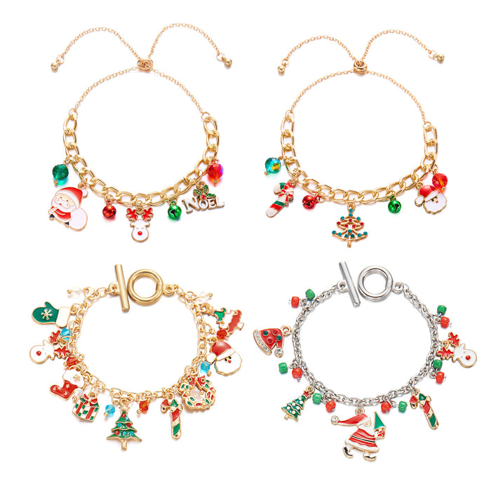 Wholesale Christmas Bracelet European and American Creative Snow  Bell